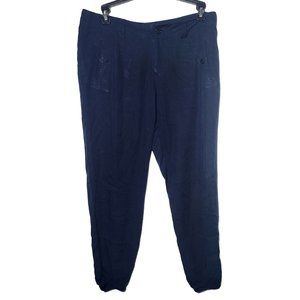 Lauren Ralph Lauren Womens Navy Blue Joggers Size 6 Petite Business Casual